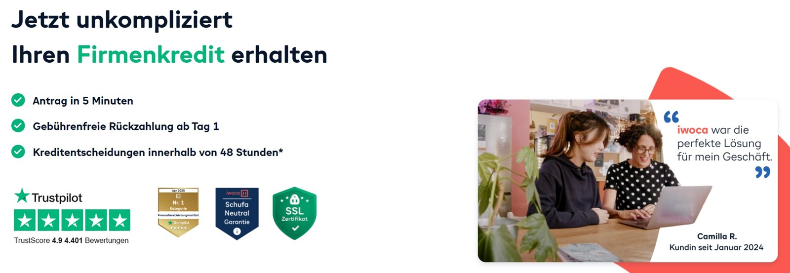 Firmenkredit erhalten